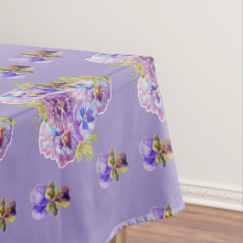 Shabby Chic Lila Pansy Floral Ditsy Tablette Tischdecke