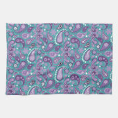Shabby Chic Lila und blau Paisley Pattern Geschirrtuch (Horizontal)