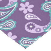Shabby Chic Lila und blau Paisley Pattern Tischdecke (Schrägansicht)