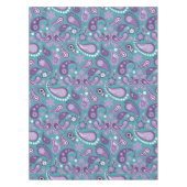 Shabby Chic Lila und blau Paisley Pattern Tischdecke (Vorderseite)