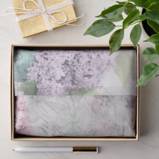 Shabby Chic Lilac Serie Design 17 Seidenpapier (Geschenk)