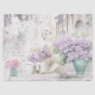Shabby Chic Lilac Serie Design 17 Seidenpapier