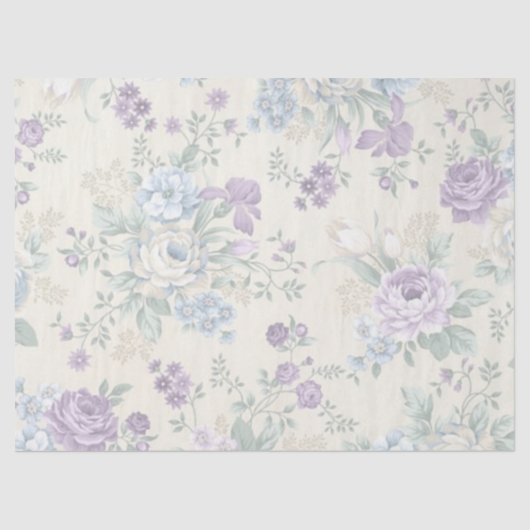 Shabby Chic Lilac Serie Design 18 Seidenpapier (Vorderseite)