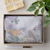 Shabby Chic Lilac Serie Design 2 Seidenpapier (Geschenk)