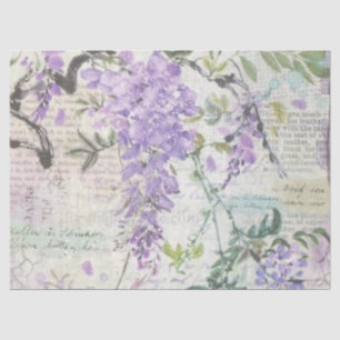 Shabby Chic Lilac Serie Design 8 Seidenpapier