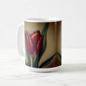 Shabby Chic Lovely Red Tulip Kaffeetasse (Vorderseite Links)