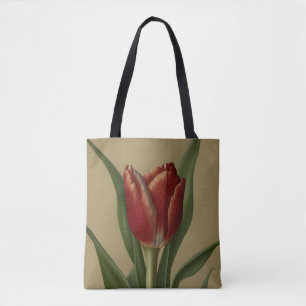 Shabby Chic Lovely Red Tulip Tasche