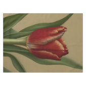 Shabby Chic Lovely Red Tulip Tischdecke (Vorderseite (Horizontal))
