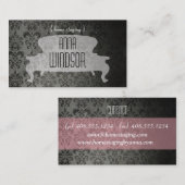 Shabby Chic Loveseat Geschäfts-Karte Visitenkarte (Vorne/Hinten)