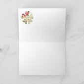 Shabby Chic-Maurer-Glas und Spitze danken Ihnen Dankeskarte (Innenseite)