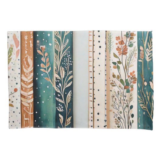 Shabby Chic-Mischmuster Kissenbezug (Vorderseite)