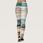 Shabby Chic-Mischmuster Leggings (Rückseite)