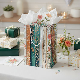 Shabby Chic-Mischmuster Mittlere Geschenktüte