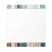 Shabby Chic-Mischmuster Notizblock (Vorderseite)