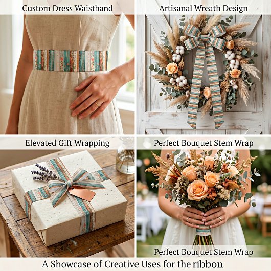 Shabby Chic-Mischmuster Satinband
