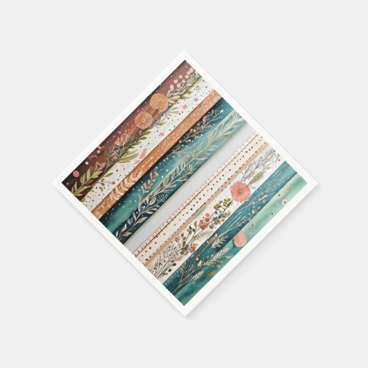 Shabby Chic-Mischmuster Serviette (Ecke)