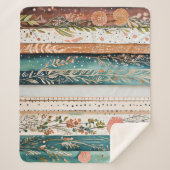 Shabby Chic-Mischmuster Sherpadecke (Vorderseite)