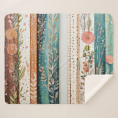 Shabby Chic-Mischmuster Sherpadecke (Vorderseite (Horizontal))