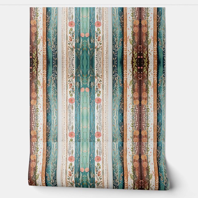 Shabby Chic-Mischmuster Tapete (Abrollen)