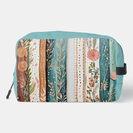 Shabby Chic-Mischmuster Waschbeutel (Rückseite)