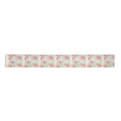 Shabby Chic, mit Blumen, Vintag, rosa, blau, Satinband (Vorderseite)