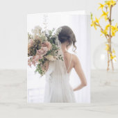 Shabby Chic Modern Polterabend Geschenkkarte Karte (Gelbe Blume)