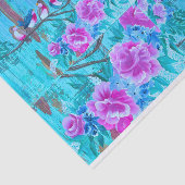 Shabby Chic Musical Birds Paper for DIY Decoupage Seidenpapier (Ausschnitt)