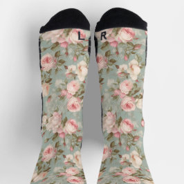 Shabby Chic Muster Vintag Socken