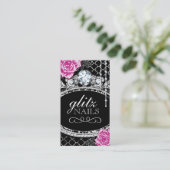 Shabby Chic-Nagel-Salon-Geschäfts-Karten Visitenkarte (Stehend Vorderseite)