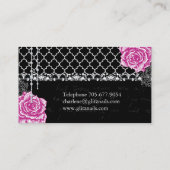 Shabby Chic-Nagel-Salon-Geschäfts-Karten Visitenkarte (Rückseite)