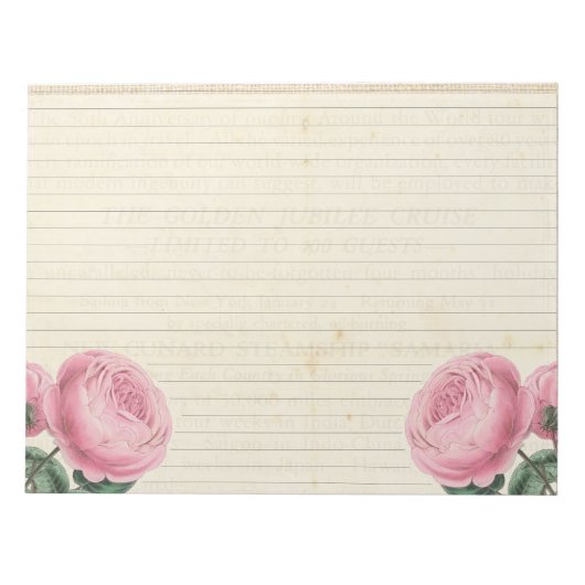 Shabby Chic Notizblock (Vorderseite)