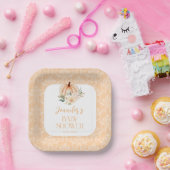 Shabby Chic Orange Little Pumpkin Baby Dusche Pappteller (Party)