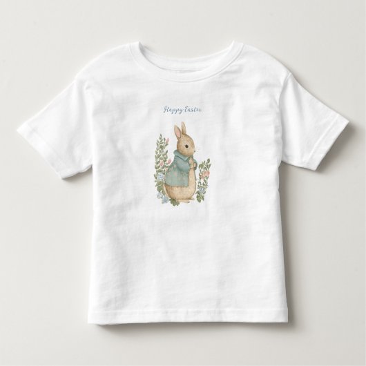 Shabby Chic Osterkaninchen Kleinkind T - Shirt (Vorderseite)