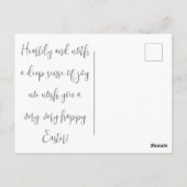 Shabby Chic Osterwasserfarbe Postkarte (Rückseite)