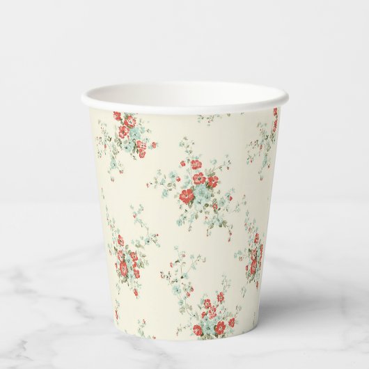 Shabby Chic Pappbecher (Rückseite)