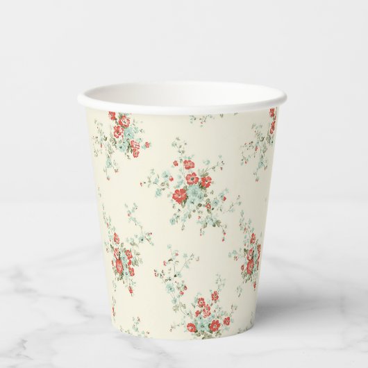 Shabby Chic Pappbecher (Vorderseite)