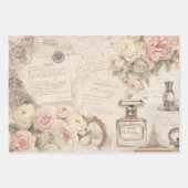 Shabby Chic Paris Geschenkverpackungsset Geschenkpapier Set (Vorderseite 2)