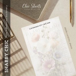 Shabby Chic Paris-inspirierte Korrespondenzartikel Briefpapier