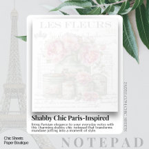 Shabby Chic Paris-inspiriertes Vintage-Design-Noti
