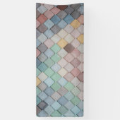 Shabby Chic Pastel Tiles Banner (Vertikal)