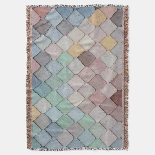 Shabby Chic Pastel Tiles Decke (Vorderseite Vertikal)
