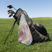 Shabby Chic Pastel Tiles Golfhandtuch (Gras)
