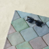 Shabby Chic Pastel Tiles Strandtuch (Beispiel)