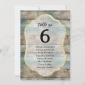 Shabby Chic Pastel Tischnummer (Vorderseite)