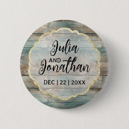 Shabby Chic Pastel Wood Button