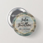 Shabby Chic Pastel Wood Button (Vorne & Hinten)