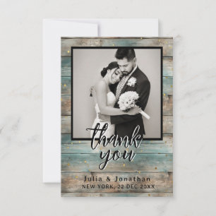 Shabby Chic Pastel Wood Dankeskarte