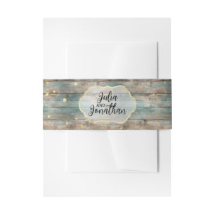 Shabby Chic Pastel Wood Einladungsbanderole