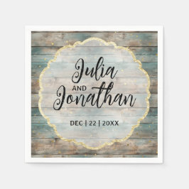 Shabby Chic Pastel Wood Serviette