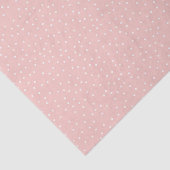 Shabby Chic Pastell Pink & White Polka Dot Muster Seidenpapier (Ausschnitt)